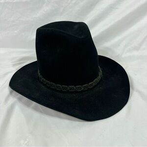 Black Felt Resistol Cowgirl Hat